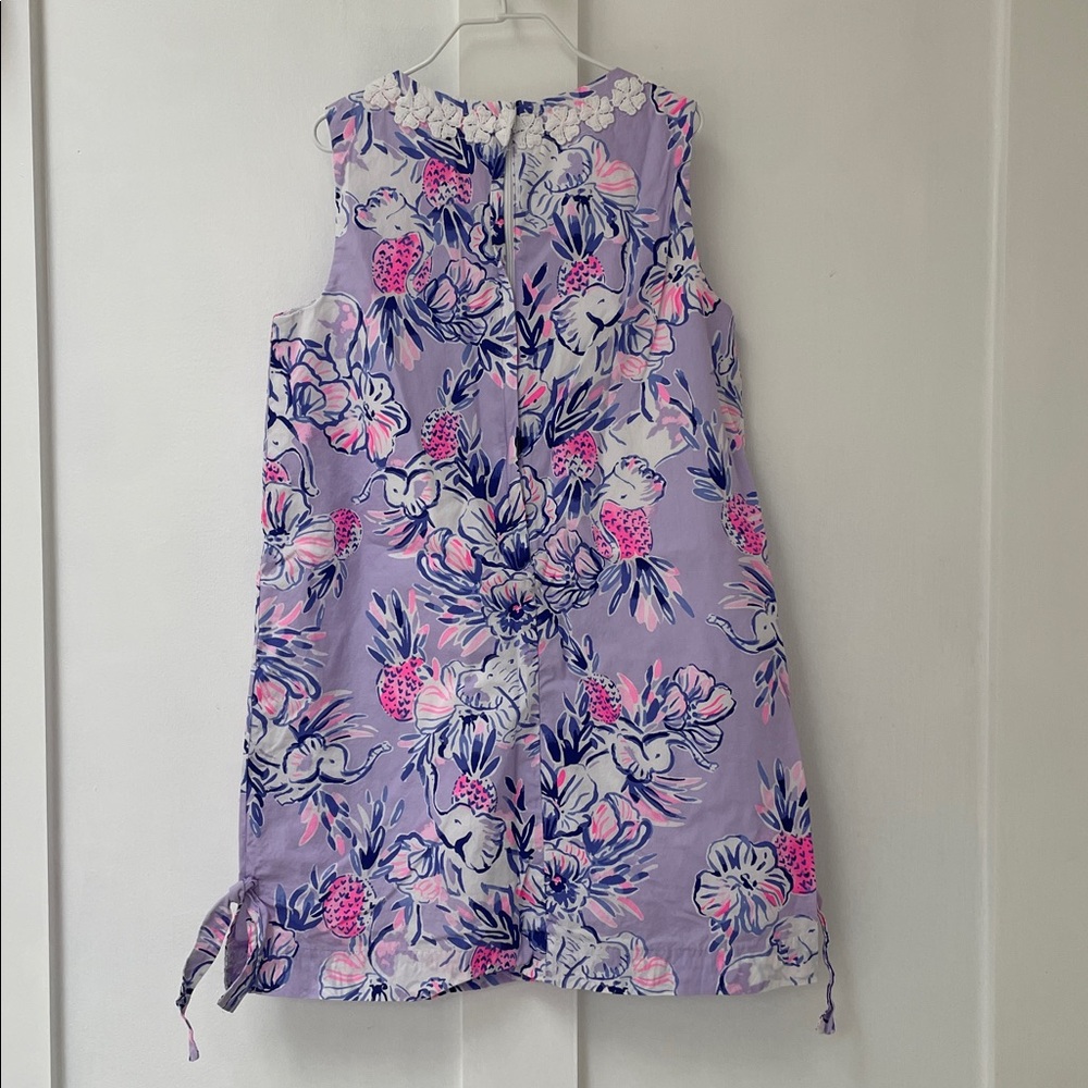 LILLY PULITZER Girls Little Lilly Classic Shift Dress Trunks in the Air Size 10 - Picture 3 of 13